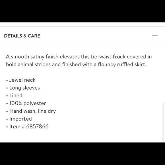 NWT VICI Collection Print Balloon Sleeve Tie Waist Dress - Picture 6 of 6